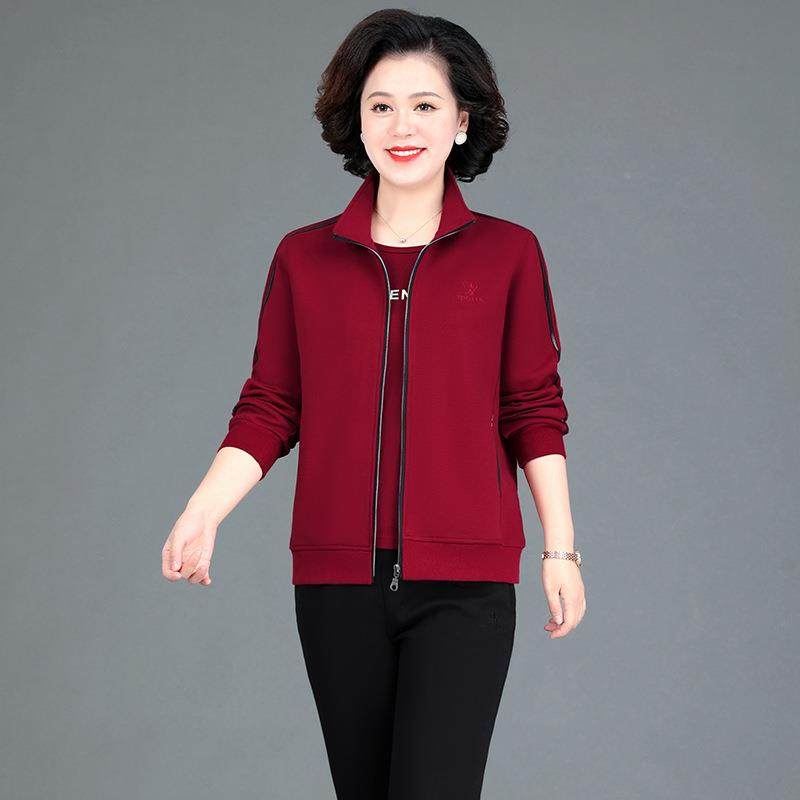 中年人运动服装女春698176秋款休闲套件套大三码上衣老中年妈妈秋,运动服/休闲服装,运动套装,淘宝优惠券,粉丝福利购,淘宝优惠卷