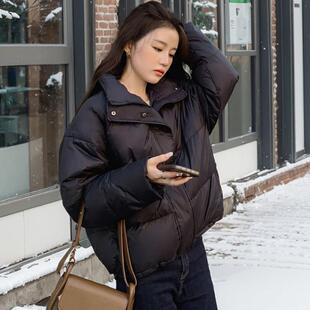 正羽绒服女冬季新款个9988—66短款松小子国标宽白鸭绒立领品外套