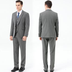 西男装商务休闲男士17196-M西套装马服三件套甲新款时尚正装条纹
