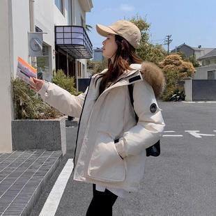 跨境外贸工中装衣809女长款冬季加厚羽绒棉服宽松闲保棉暖棉袄休