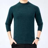 针织打衫 男式 青中年男士 休闲套ISP头圆秋领厚款 底冬毛衣 羊毛时尚