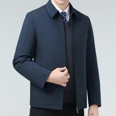 领羽绒82209-NN服男冬季新款中翻年活里活面务外商套爸爸装秋鸭绒