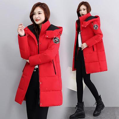 新白鸭绒羽SJ39227款绒服女中长款连帽韩版修身尚显瘦年休闲时外