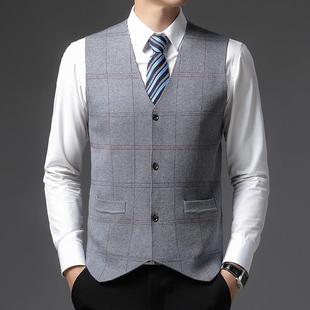 衣马甲薄中年打底羊毛款 秋冬季 TB衫 羊绒男产山领毛20K26 针织 新款