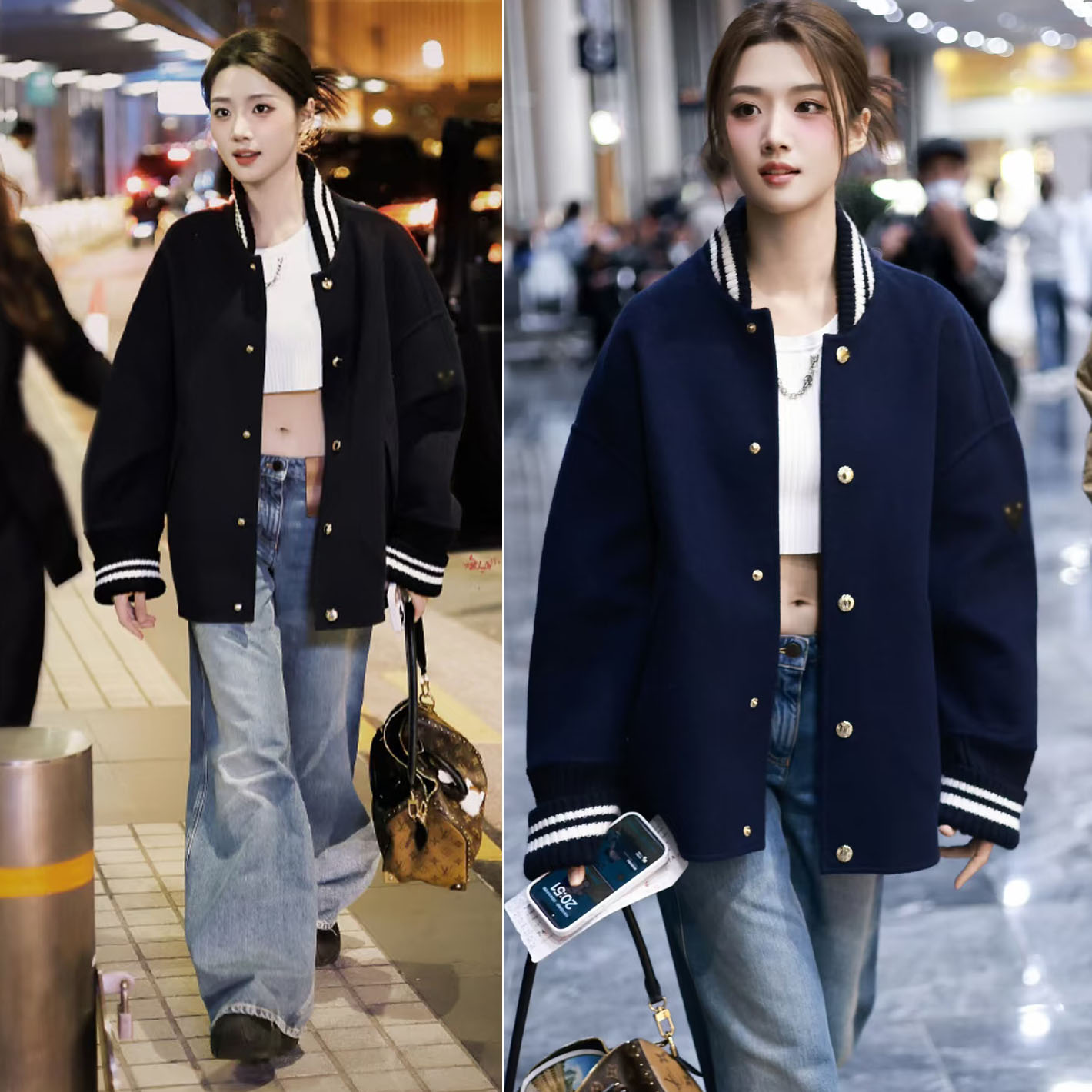 卢昱晓同款夹克棒球服男女韩版宽松百搭上衣港风炸街痞帅学生外套