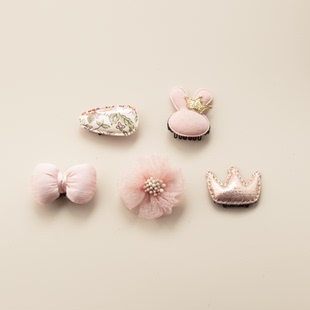 婴儿头饰可爱超萌不伤发碎发贴儿童刘海发夹女宝宝头花夹子