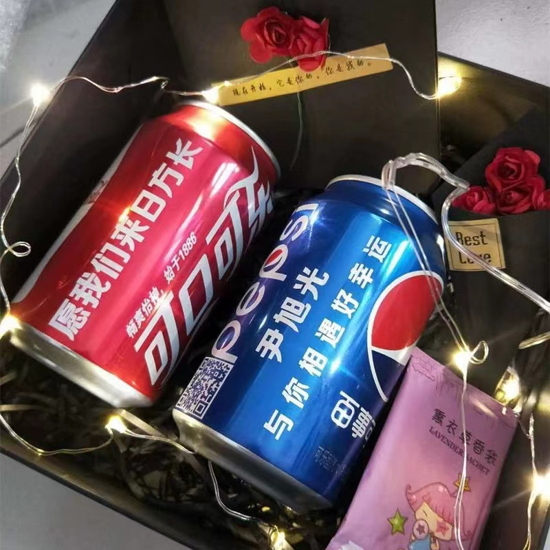 可口可乐定制易拉罐diy刻字生日礼物七夕情人节礼物送男朋友老公