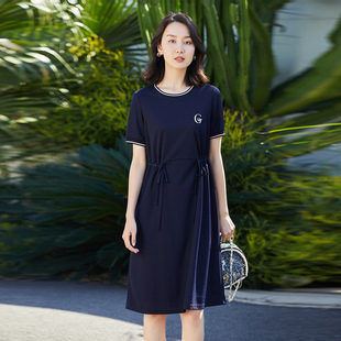 【柳哥严选】歌蒂诗秋季专气质休闲运动收腰连衣裙女 1C24L1246