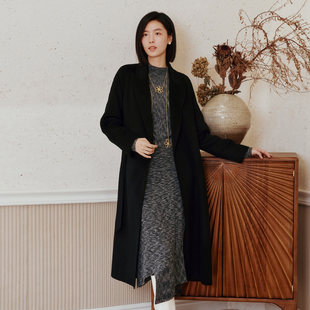 通勤100%山羊绒毛呢大衣女 时尚 8E42D3555 专柜新款 歌蒂诗冬季