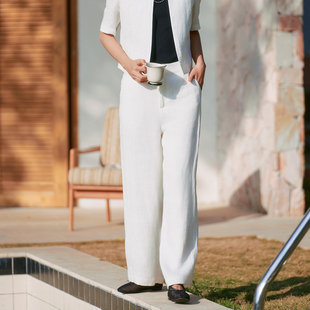 女 歌蒂诗夏季 简约休闲百搭宽松直筒裤 时尚 8F22K3583 专柜新款
