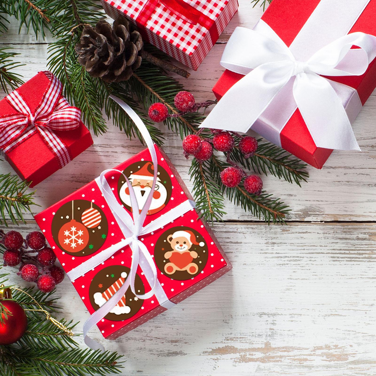 christmas gift decoration sticker for package stationery sti