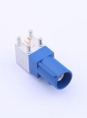 XK07WMC RF射频同轴连接器 FAKRA连接器,公头卧式板端,蓝色 蓝色