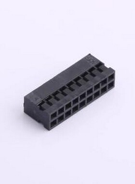 HX20011-2x9YS 胶壳(线对板/线对线) 2x9P 2mm 黑色 P=2mm