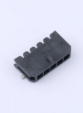 HC-MX3.0-5AWT-05 线对板针座 1x5P 间距:3mm 卧贴 黑色 SMD,P=3m