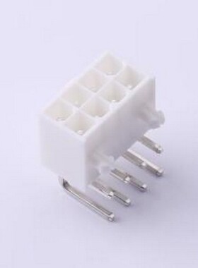 C4255WR-F-2X04PV0 线对板针座 2x4P 间距:4.2mm 弯插 白色 弯插,