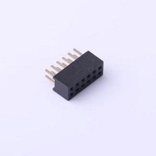 1.27mm P=1.27mm 插件 直插 2x6P 间距 排母 DW127R
