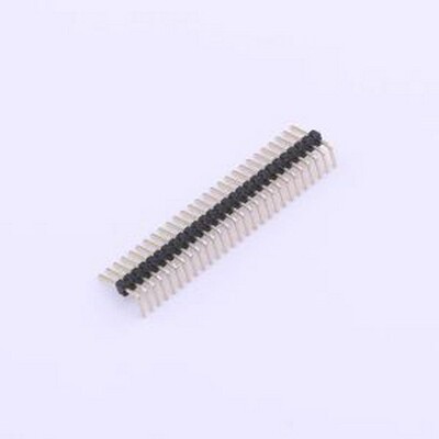 X1311WR-27J-C26D40 排针 1x27P 间距:1.27mm 方针 弯插,P=1.27mm