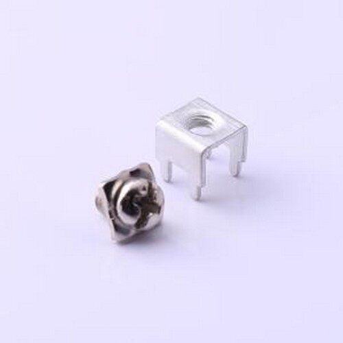 T44001 PCB焊接端子 四脚 M4 二件套 插件