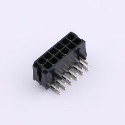 ZX-MX3.0-2-6PWZ 线对板针座 2x6P 间距:3mm 弯插 弯插,P=3mm
