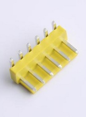XY-VH3.96-6A21-YT 线对板针座 VH 3.96mm 1x6P 弯插 黄色 弯插,P