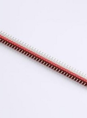 PZ254V-12-80P-RD 排针 排针2.54mm间距 直插 2x40位 红色胶芯 插