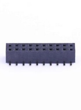 B-2202N20P-B121 排母 间距:2mm 2x10P 黑色 SMD,P=2mm
