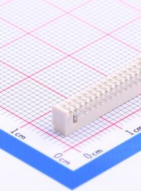 W-1251R16P-0200 线对板针座 间距:1.25mm 1x16P 弯插,P=1.25mm