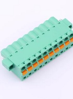 MX2EDGKDM-5.08-10P-GN01-Cu-A 插拔式接线端子 螺丝固定 1x10P 5