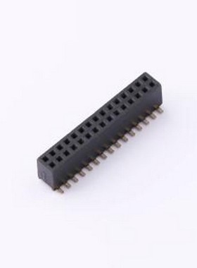 ZX-PM1.27-2-15PU-W 排母 1.27FH H4.3 2x15Pin SMT U型PC4.8 PB4