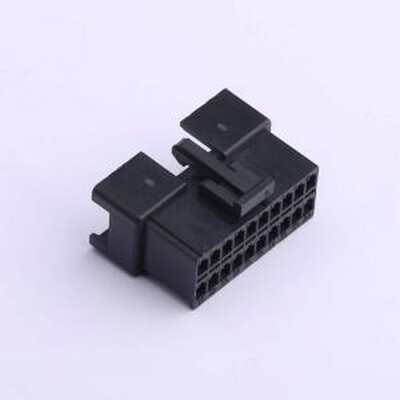 HX25023-2x10R 胶壳(线对板/线对线) 2.5mm 2x10P 黑色 P=2.5mm