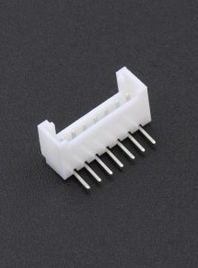 2.0-7P WZDK 线对板针座 系列:PH 间距:2mm 1x7P 弯插 白色 弯插,