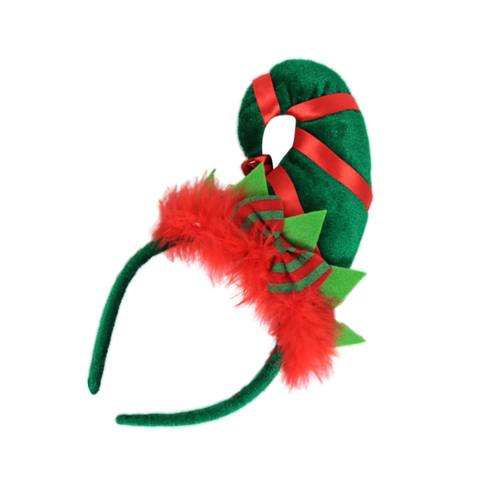 christmas elf hat headband brightly colored fabric headband