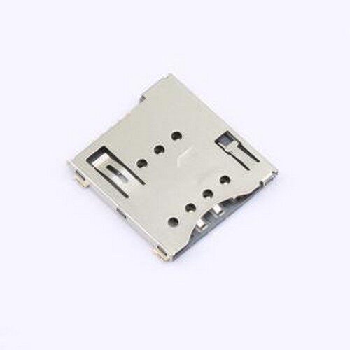 SIM7100-6-1-15-00-A SIM卡连接器 自弹式 MicroSIM卡 SMD