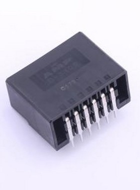 178306-2 线对板针座 2x6P 间距:3.81mm 弯插 弯插,P=3.81mm