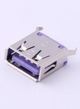 916-152A1173Y10210 USB连接器 Type-A 母 直插 紫色 插件