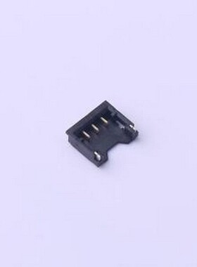 M1201RS-03-BK 线对板针座 1x3P 间距:1.2mm 卧贴 黑色 SMD,P=1.2
