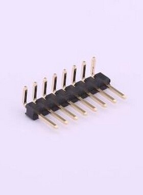 X6511WR-08H-C60D30R2 排针 1x8P 间距:2.54mm 方针 弯插,P=2.54m