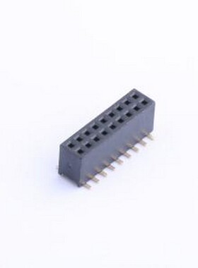 X1321FVS-2x09-C43D48 排母 间距:1.27mm 2x9P 立贴 SMD,P=1.27mm