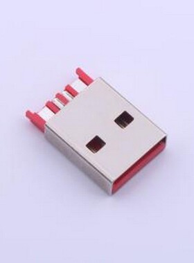 917-111A110DAM0400 USB连接器 Type-A 公 焊线式 红色