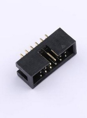 GPHA204-0602A001A1AC 排针 2x6P 间距:2.54mm 方针 直插 插件,P=