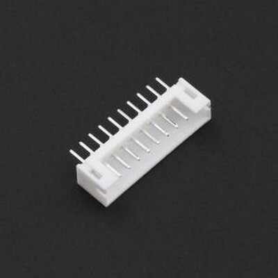 WF-1A200A10P 线对板针座 间距2.0mm 直插 1x10P 插件,P=2mm