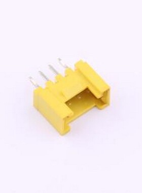HC-HY-4A-Y-K-10 线对板针座 1x4P 间距:2mm 直插 黄色 插件,P=2m