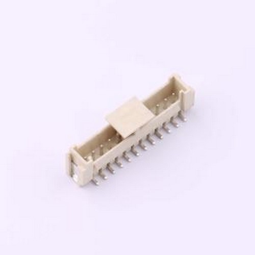 WF-1E200B12P 线对板针座 间距2.0mm 带扣 立贴 1x12P SMD,P=2mm