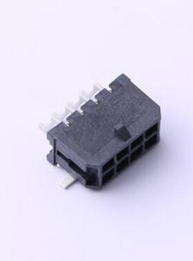 430450811 线对板针座 2x4P 间距:3mm 卧贴 系列:Micro-Fit(MX 3.