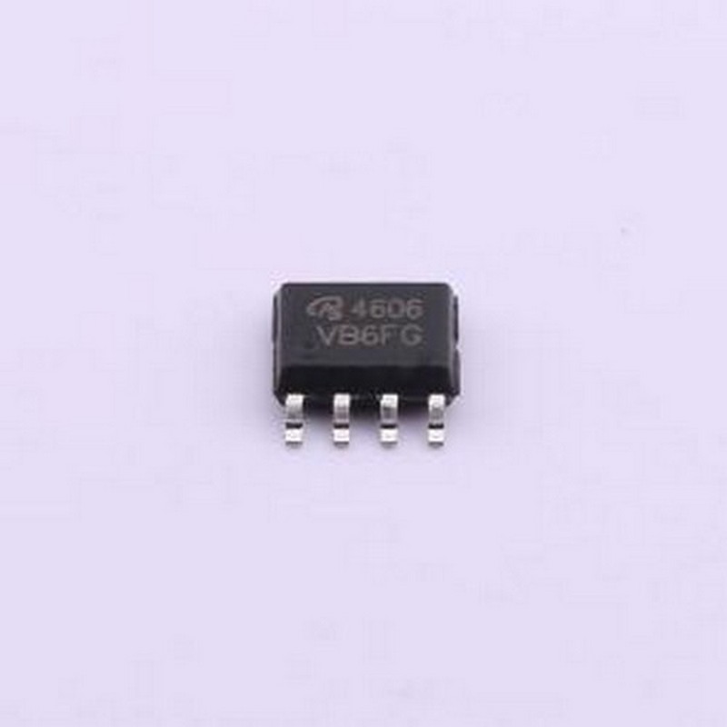 AO4606-VB 场效应管(MOSFET) 1个N沟道+1个P沟道 耐压:30V 电流:8