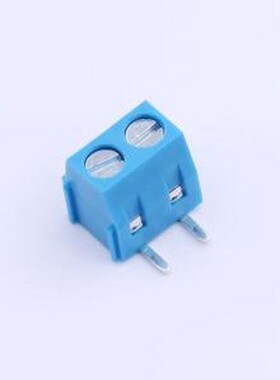 DB127R-5.0-2P-BU-S 螺钉式接线端子 1x2P 5mm 弯插 排数:1 每排P