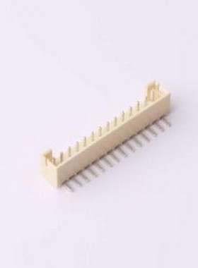 HCZZ0295-14 线对板针座 1x14P 间距:2mm 弯插 系列:PH 米色 弯插
