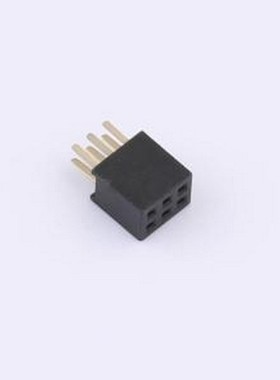 PM1.27-UP1S-3A 排母 1.27FH H4.3 2x3Pin 180度W3.0 U型 PC2.4 6