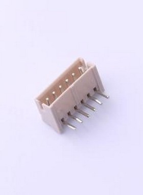IPCW150W16NG01R 线对板针座 1x6P 间距:1.5mm 弯插 系列:ZH 灰色