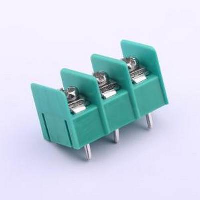 JL762B-76203GA1 栅栏式接线端子 7.62mm 1x3P 直针 边脚 排数:1